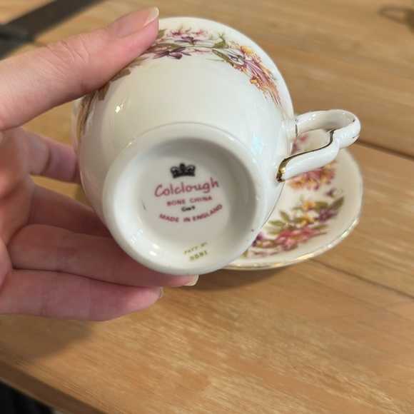 Colclough Tea Cup and Saucer Floral Set Vintage porcelain tea party - Picture 2 of 4